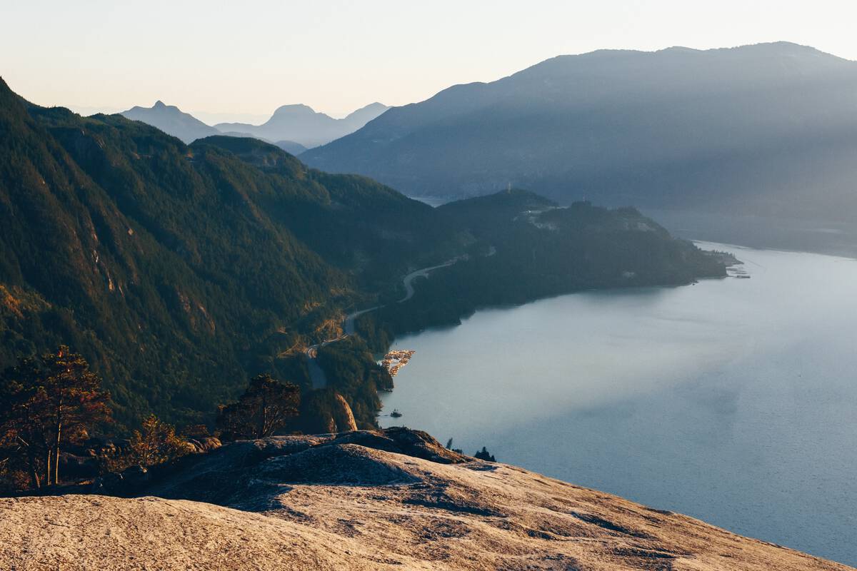 View from the top of The Stawamus Chief 