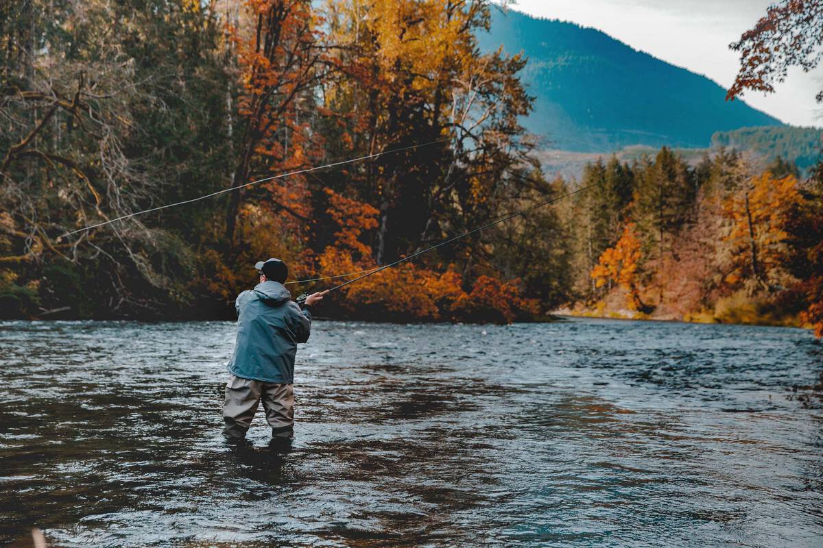 Lake Cowichan in fall